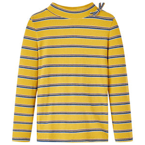 Vidaxl kindershirt met lange mouwen 140 okerkleurig