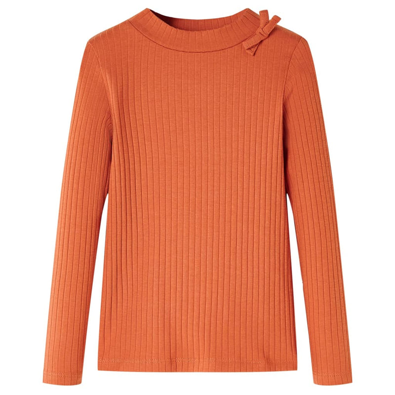 Load image into Gallery viewer, Vidaxl kindershirt met lange mouwen 92 oranjebruin

