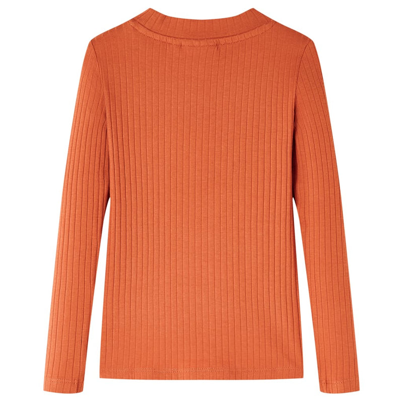 Load image into Gallery viewer, Vidaxl kindershirt met lange mouwen 92 oranjebruin
