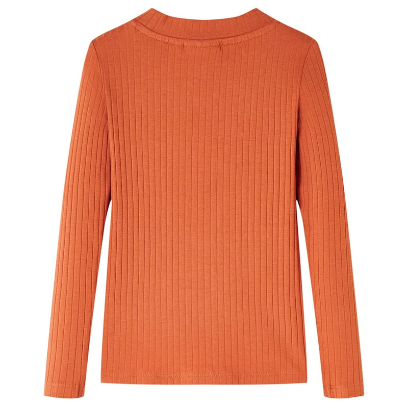 Load image into Gallery viewer, Vidaxl kindershirt met lange mouwen 104 oranjebruin
