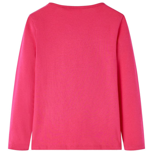 Vidaxl kindershirt met lange mouwen 104 felroze