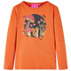 Vidaxl kindershirt met lange mouwen 104 oranjebruin