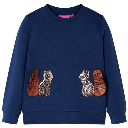 Vidaxl kindertrui 128 marineblauw