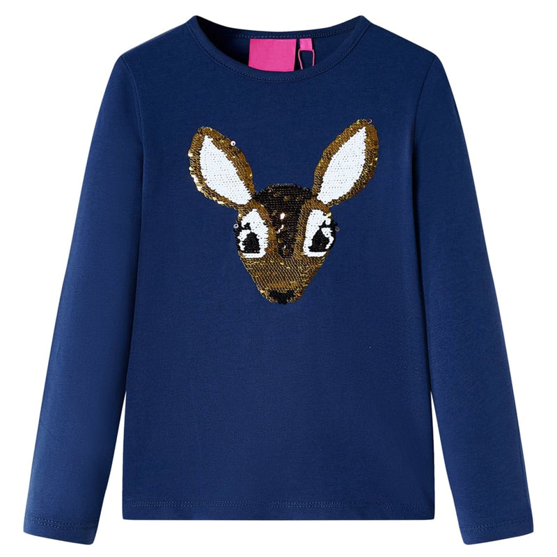 Chargez l'image dans la visionneuse de la galerie, Vidaxl kindershirt met lange mouwen 116 marineblauw
