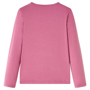 Vidaxl kindershirt met lange mouwen 92 frambozenkleurig
