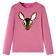 VidaXL Kindershirt met lange mouwen 128 frambozenkleurig