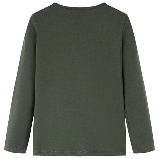Vidaxl kindershirt met lange mouwen 104 kakikleurig