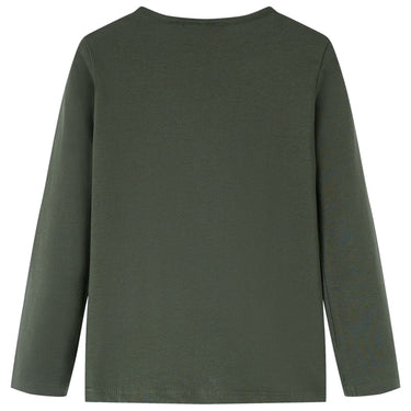 Vidaxl kindershirt met lange mouwen 128 kakikleurig