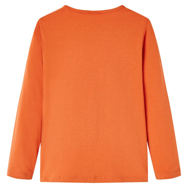 Vidaxl kindershirt met lange mouwen 128 oranjebruin