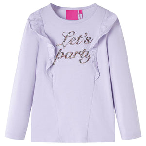 Vidaxl kindershirt met lange mouwen 104 lichtlila