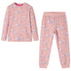 Vidaxl kinderpyjama met lange mouwen 116 lichtroze
