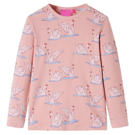 Vidaxl kinderpyjama met lange mouwen 116 lichtroze