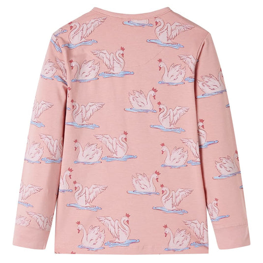 Vidaxl kinderpyjama met lange mouwen 116 lichtroze