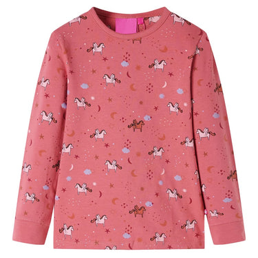Vidaxl kinderpyjama met lange mouwen 92 oudroze