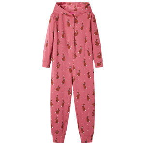 Vidaxl kinderonesie met capuchon 92 oudroze