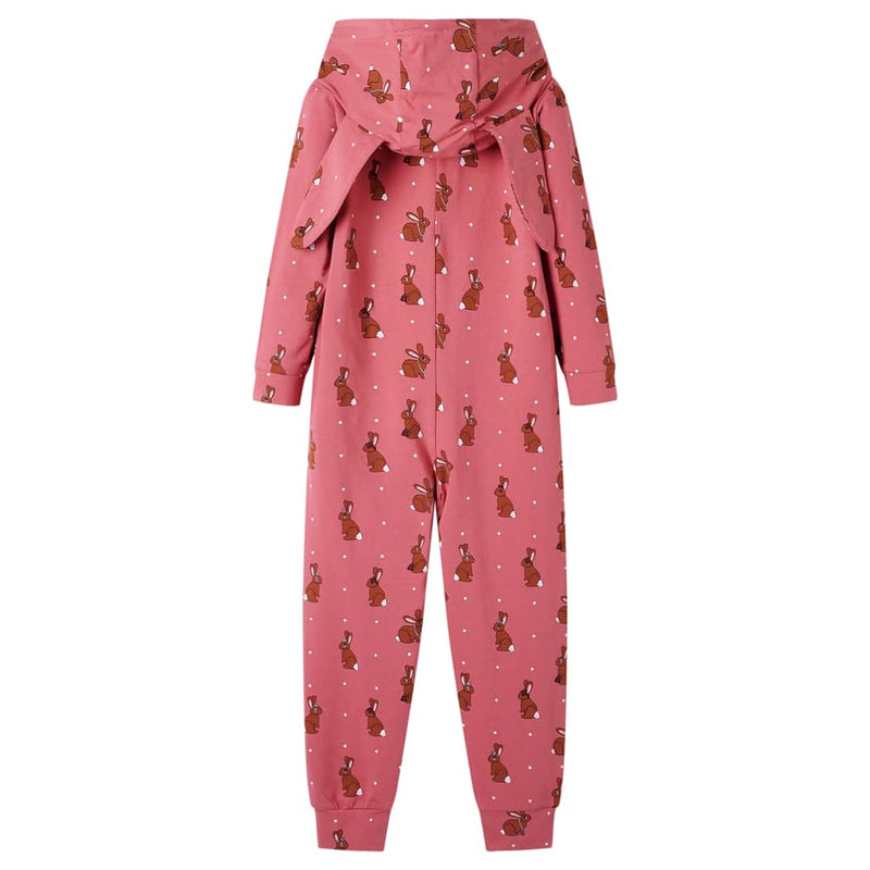 Load image into Gallery viewer, VidaXL Kinderonesie met capuchon 128 oudroze
