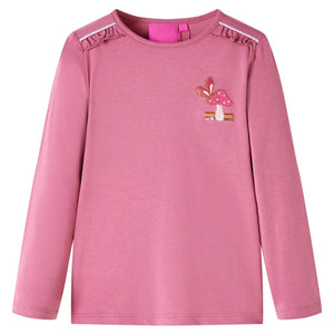 Vidaxl kindershirt met lange mouwen 104 frambozenkleurig