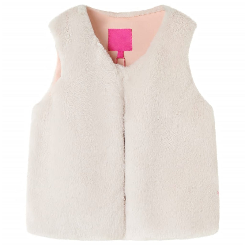 Load image into Gallery viewer, VidaXL Kinderjas 128 kunstvacht beige
