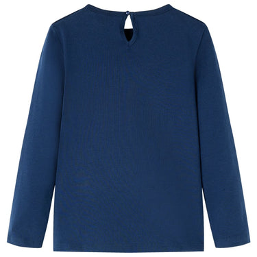 Vidaxl kindershirt met lange mouwen 92 marineblauw