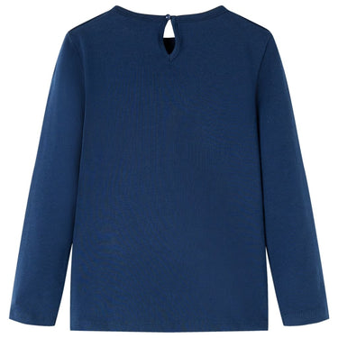 Vidaxl kindershirt met lange mouwen 104 marineblauw