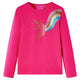 Vidaxl kindershirt met lange mouwen 128 felroze