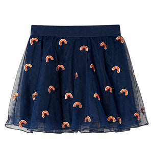 Vidaxl kinderrokje met tule 92 marineblauw