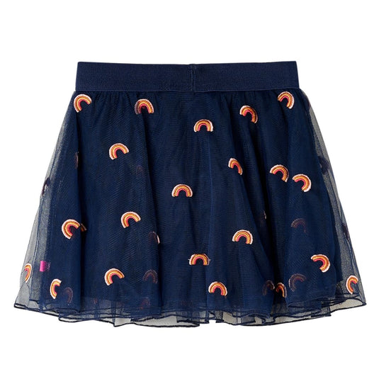 VidaXL Kinderrokje met tule 116 marineblauw