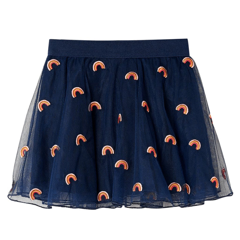 Load image into Gallery viewer, VidaXL Kinderrokje met tule 128 marineblauw
