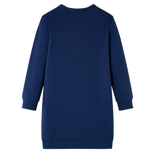 Vidaxl kinderjurk 104 marineblauw