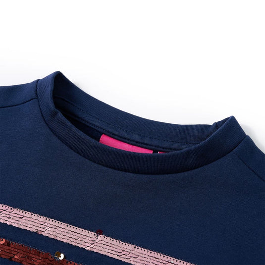 Vidaxl kinderjurk 104 marineblauw
