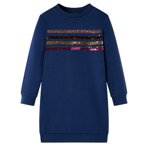 Vidaxl kinderjurk 116 marineblauw