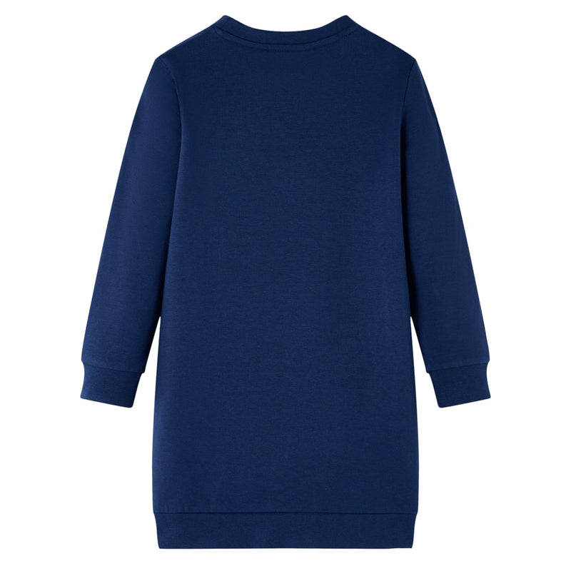 Afbeelding laden in galerijviewer, VidaXL Kinderjurk 140 marineblauw

