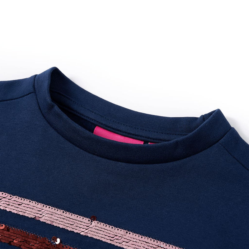 Afbeelding laden in galerijviewer, VidaXL Kinderjurk 140 marineblauw
