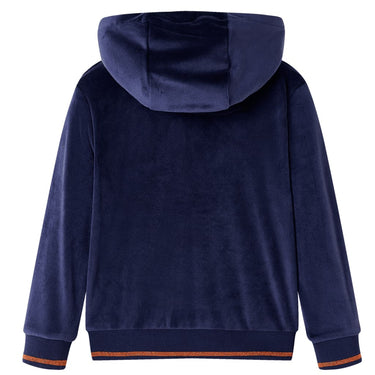 Vidaxl kinderjas met capuchon 92 marineblauw