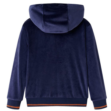 Vidaxl kinderjas met capuchon 104 marineblauw