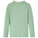 VidaXL Kindershirt met lange mouwen lage col 92 donkermintkleurig