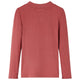 Vidaxl kindershirt met lange mouwen en lage col 140 roodbruin