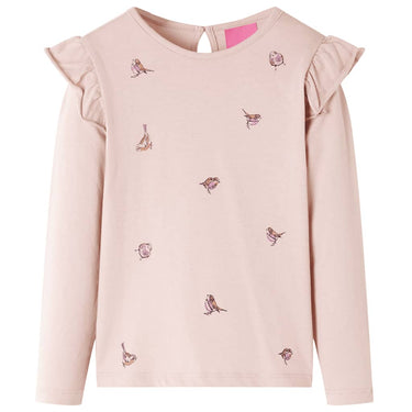 Vidaxl kindershirt met lange mouwen 116 roze