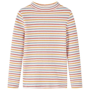 Vidaxl kindershirt met lange mouwen 104 gestreept ecru