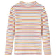 Vidaxl kindershirt met lange mouwen 116 gestreept ecru