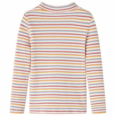 Vidaxl kindershirt met lange mouwen 116 gestreept ecru