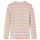 Vidaxl kindershirt met lange mouwen 128 gestreept ecru