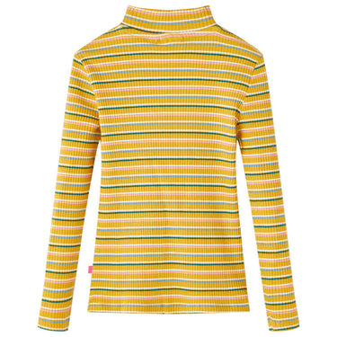 Vidaxl kindershirt met lange mouwen 104 gestreept okerkleurig
