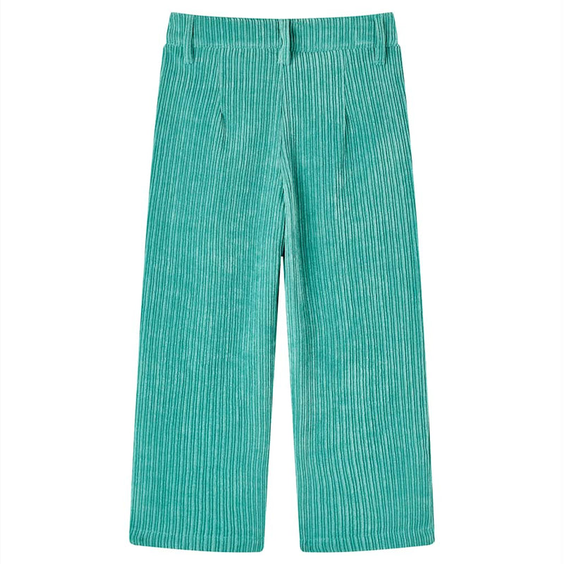 Chargez l'image dans la visionneuse de la galerie, Vidaxl kinderbroek 92 ribfluweel mintgroen
