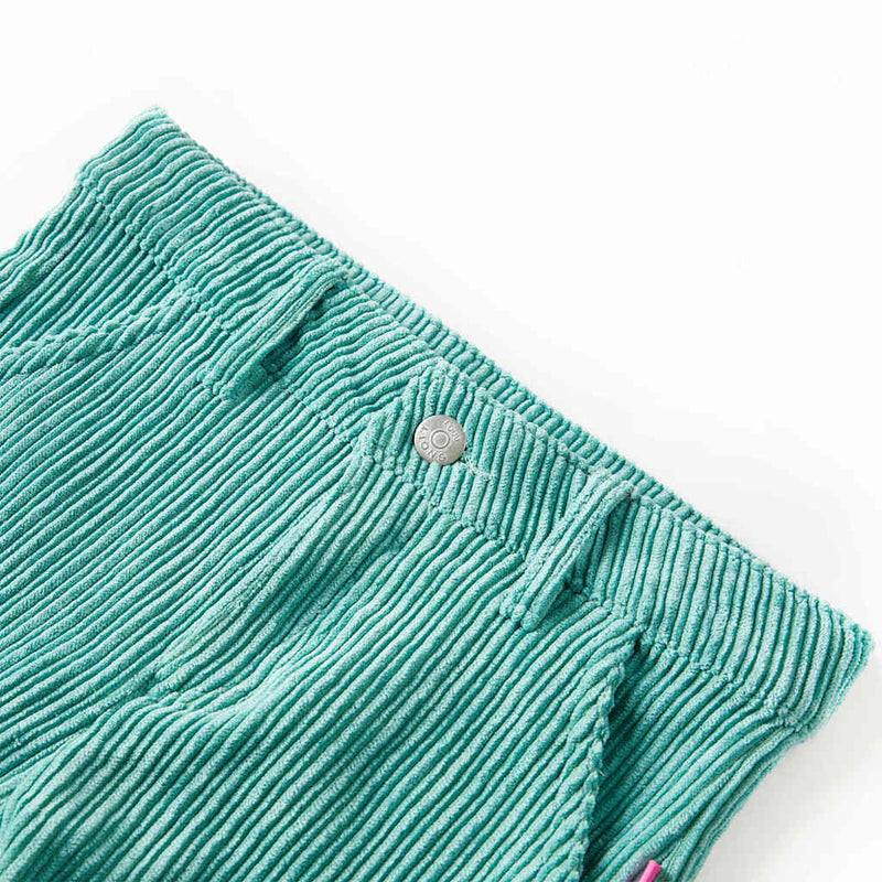 Chargez l'image dans la visionneuse de la galerie, Vidaxl kinderbroek 92 ribfluweel mintgroen

