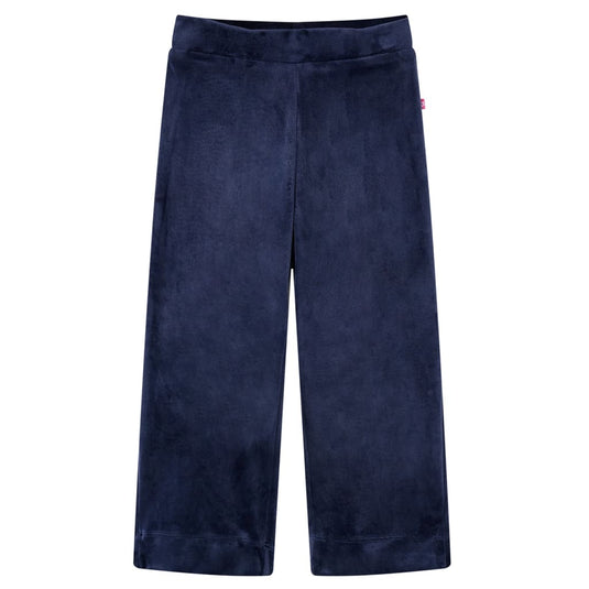 Vidaxl kinderbroek fluweel 92 donkerblauw