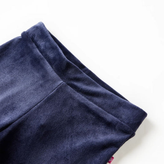 Vidaxl kinderbroek fluweel 116 donkerblauw