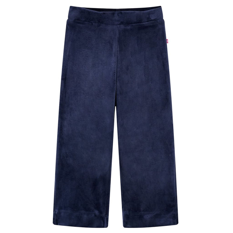 ギャラリービューアに画像をロードする, Vidaxl kinderbroek fluweel 128 donkerblauw
