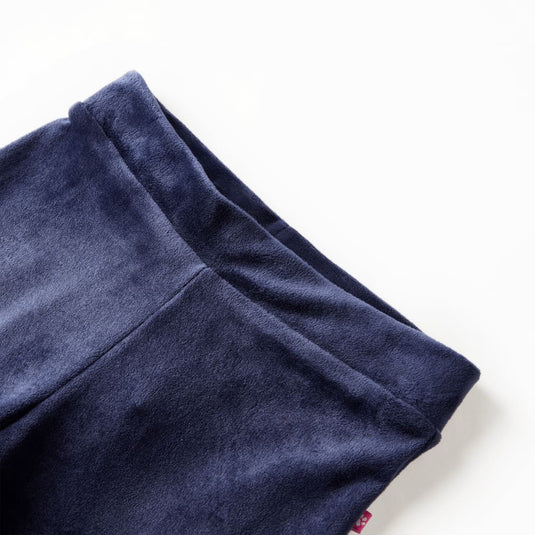 Vidaxl kinderbroek fluweel 128 donkerblauw