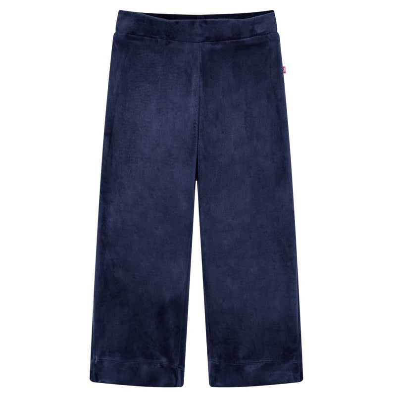 Load image into Gallery viewer, VidaXL Kinderbroek fluweel 140 donkerblauw
